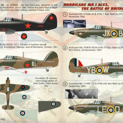 Hurricane MK I Aces. The battle of Britain 144-016 Scale 1/144