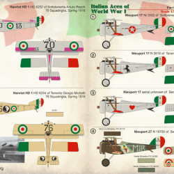 Italian Aces of WW I 72-267 Scale 1/72