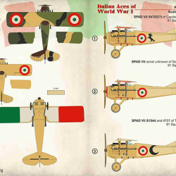 Italian Aces of WW I. Part 3. SPAD. 72-360 Scale 1/72