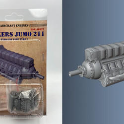 JUNKERS JUMO 211 EXHAUST PIPE TYPE 2 PSR48027 Scale 1/48