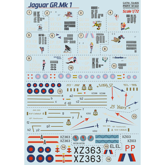 Jaguar GR.Mk1 72-405 Scale 1/72