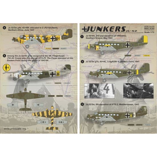 Junkers JU-52 72-075 Scale 1/72