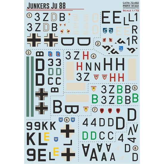Junkers Ju 88 72-492 Scale 1/72