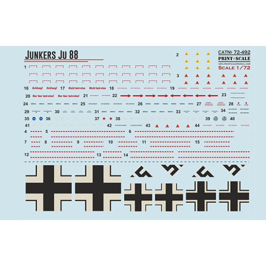 Junkers Ju 88 72-492 Scale 1/72