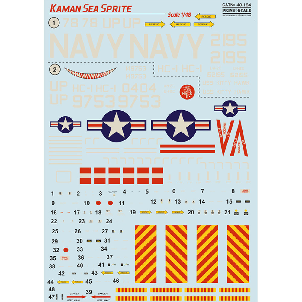 Kaman Sea Sprite / 48-184 / UH-2C Sea Sprite, 152195, UP78, HC-1, and ...