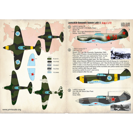 LaGG-3 72-309 Scale 1/72