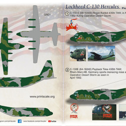 Lockheed C-130 Hercules. Part 1 72-423 Scale 1/72