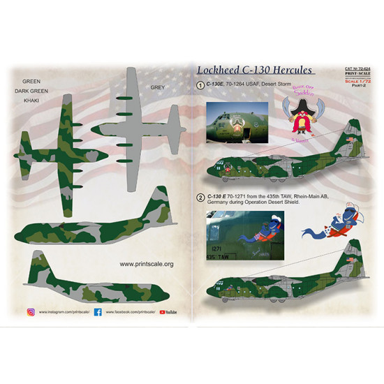 Lockheed C-130 Hercules. Part 2 72-424 Scale 1/72