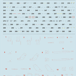 Lockheed F-104 Starfigter technical stencils 72-414 Scale 1/72