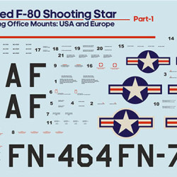 Lockheed F-80. USA & Europe Part 1 72-447/, Scale 1/72