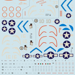 Lockheed P-38 Lightning 72-499 Scale 1/72