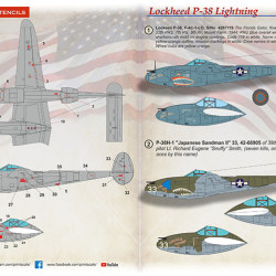 Lockheed P-38 Lightning 72-499 Scale 1/72