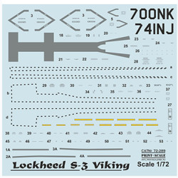 Lockheed S-3 Viking 72-289 Scale 1/72