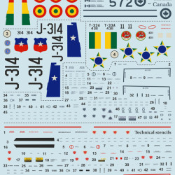 Lockheed T-33 Shooting Star Part-2 72-269 Scale 1/72