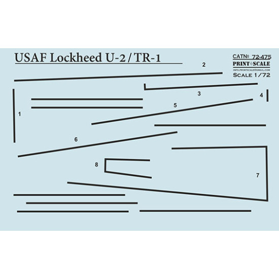 Lockheed U-2/TR-1 72-475 Scale 1/72