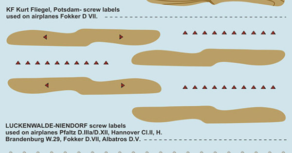 German Propeller Logos of WW1 Part 2 (48-167) | PrintScale.org, Scale: 1/48