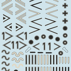 Luftwaffe 1940-45 insignia. Winkel. Part 3 48-254 Scale 1/48