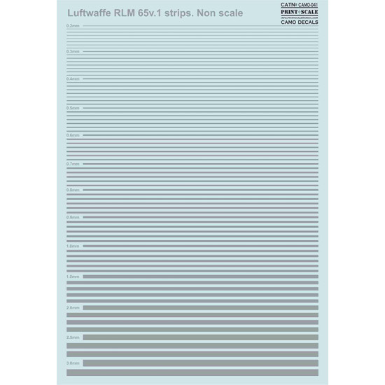 Luftwaffe RLM 65v.1 strips 041-camo Non Scale