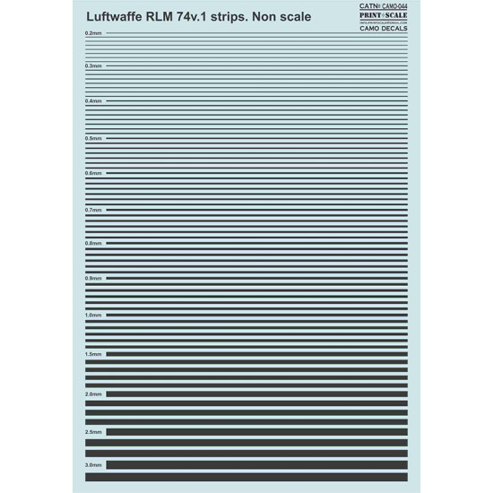 Luftwaffe RLM 74v.1 strips 044-camo Non Scale