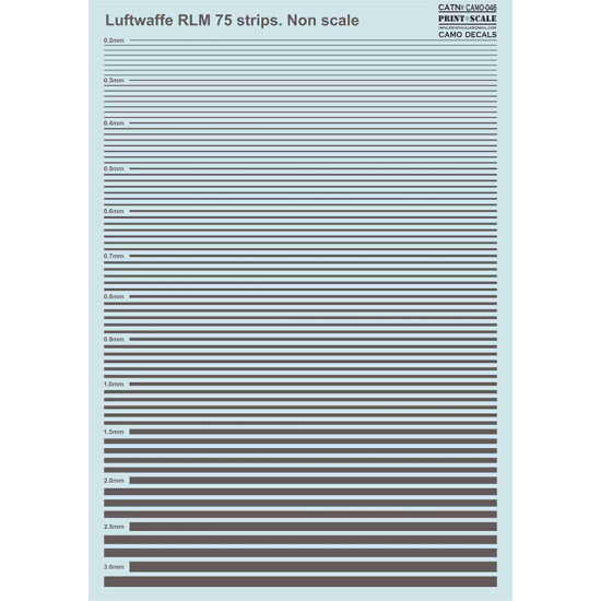 Luftwaffe RLM 75 strips 046-camo Non Scale
