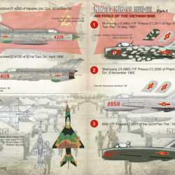 MIG Air force of the Vietnam war Part-1 48-088 Scale 1/48