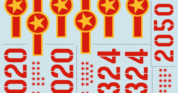Print Scale 1/32 Decal Set For MiG-17 / MiG-21 – Vietnam War Air Force Aircraft Model Decals