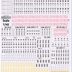 Marking and technical inscriptions Luftwaffe bombs 48-014 Scale 1/48