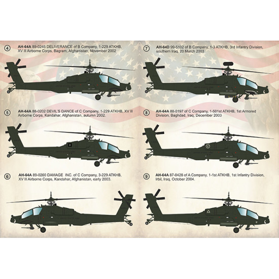 McDonnell Douglas AH-64 Apache 72-282 Scale 1/72