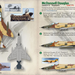 McDonnell Douglas F-4 Phantom Iranian 72-202 Scale 1/72