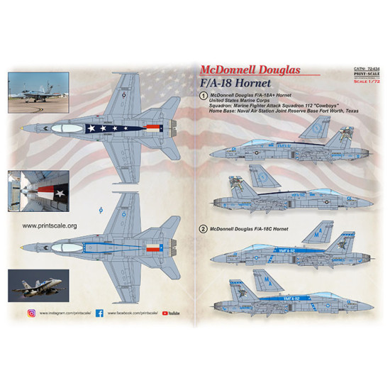 McDonnell Douglas F/A-18 Hornet 72-434 Scale 1/72