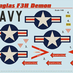 McDonnell F3H Demon Part-2 48-182 Scale 1/48