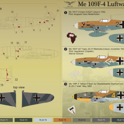 Me 109 F-4 Luftwaffe Part 1 48-052 Scale 1/48