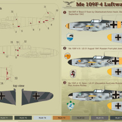 Me 109 F-4 Luftwaffe Part 2 48-053 Scale 1/48