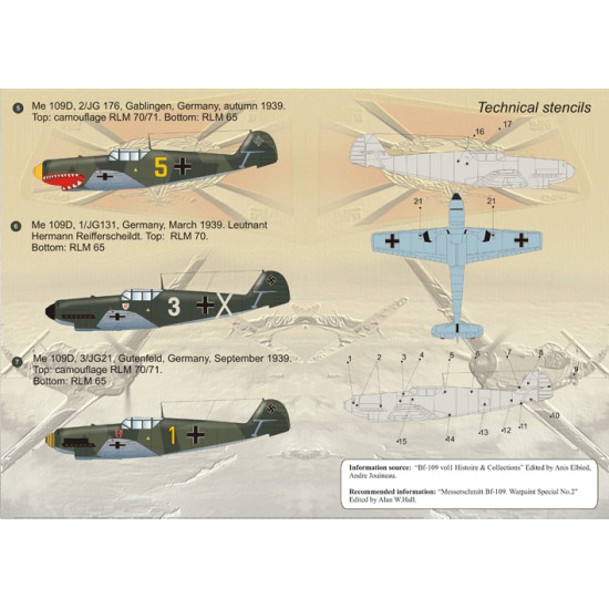 Me-109 D 48-024 Scale 1/48