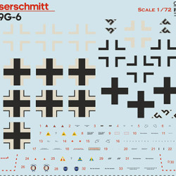 Messerschmitt BF109G-6 72-455 Scale 1/72