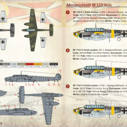 Messerschmitt Bf 110 Aces 72-210 Scale 1/72