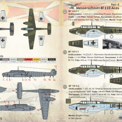 Messerschmitt Bf 110 Aces Part-2 72-228 Scale 1/72