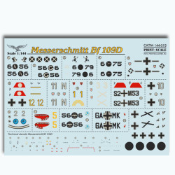 Messerschmitt Bf-109 D 144-015 Scale 1/144