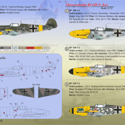 Messerschmitt Bf.109 F Aces 72-254 Scale 1/72