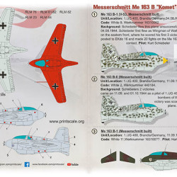 Messerschmitt Me-163B Komet 48-216 Scale 1/48