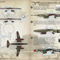 Messerschmitt Me.262 «Schwalbe» 72-125 Scale 1/72