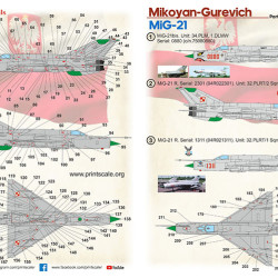 MiG-21 Polish Air Force Part 2 48-202 Scale 1/48