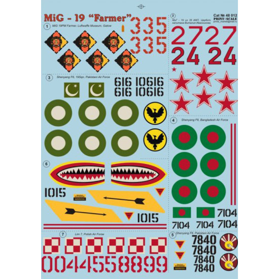 Mig-19 Farmer 48-012 Scale 1/48