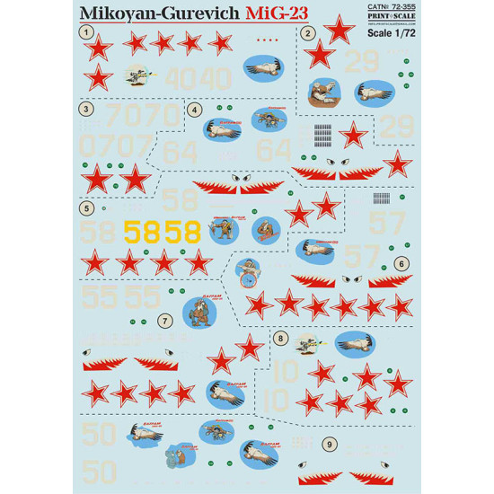 Mikoyan-Gurevich MiG-23 72-355 Scale 1/72