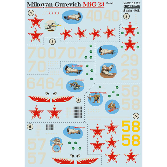 Mikoyan-Gurevich MiG-23 Part-1 48-161 Scale 1/48