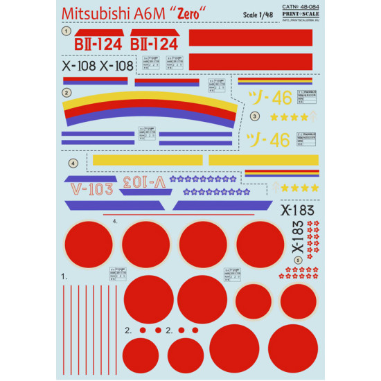 Mitsubishi A6M 48-084 Scale 1/48