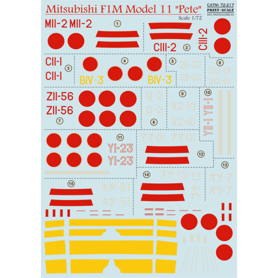 Mitsubishi F1M Pete 72-217 Scale 1/72