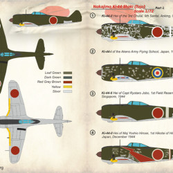 Nakajima Ki-44 Shoki Part-1 72-274 Scale 1/72