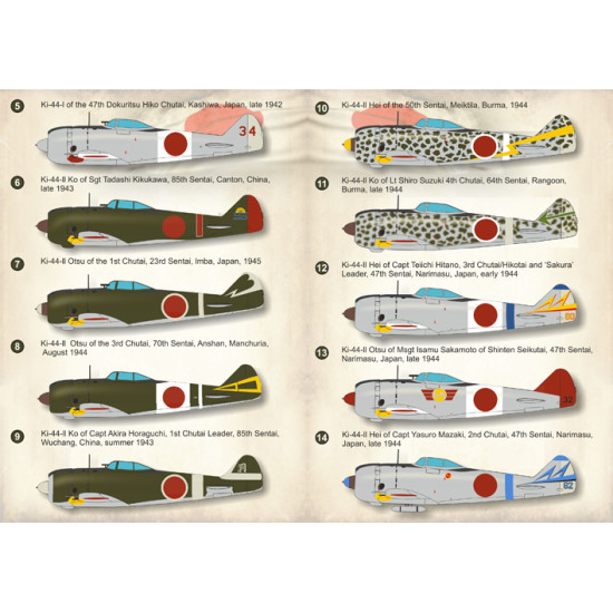 Nakajima Ki-44 Shoki Part-2 72-276 Scale 1/72