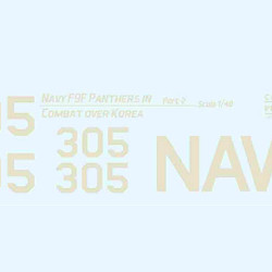 Navy F9F-2 -3 Panthers in Combat over Korea Part-2 48-160 Scale 1/48